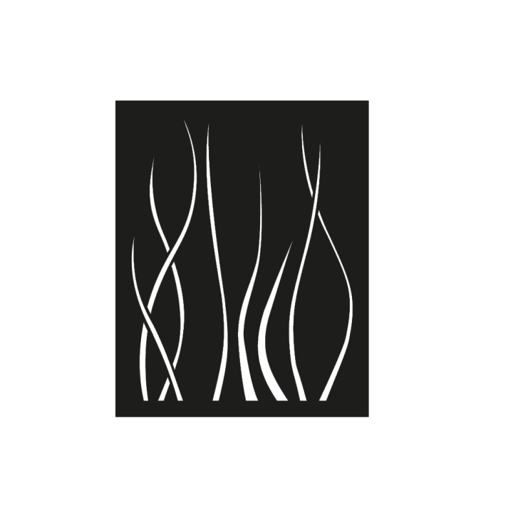 Ondulis-Platte zum Wandschutz von Holz- oder Pelletöfen - Capska