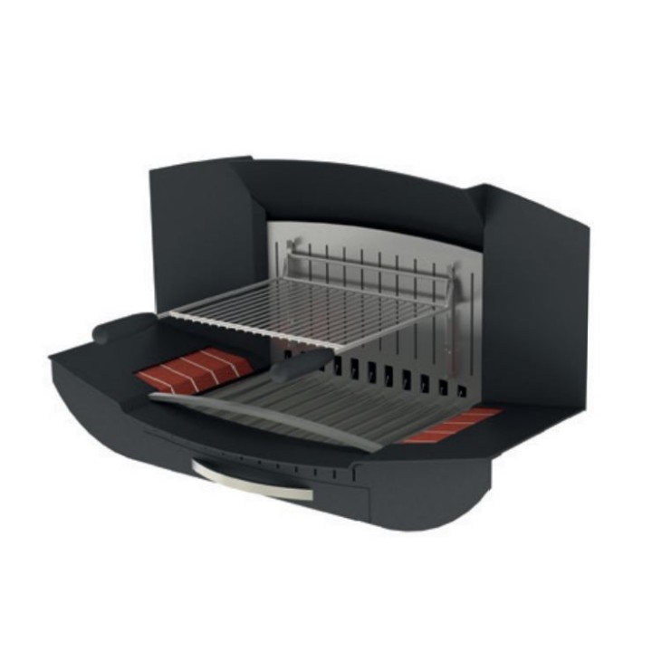 Grille de barbecue pour insert cheminée foyer ouvert - BBQ - Capska