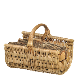 Panier A Bois Alpa Osier Buff