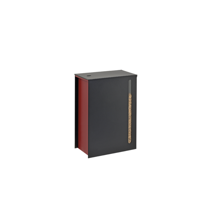 Cargo Black Pellet Storage on Wheels for Pellet Stoves - Capska