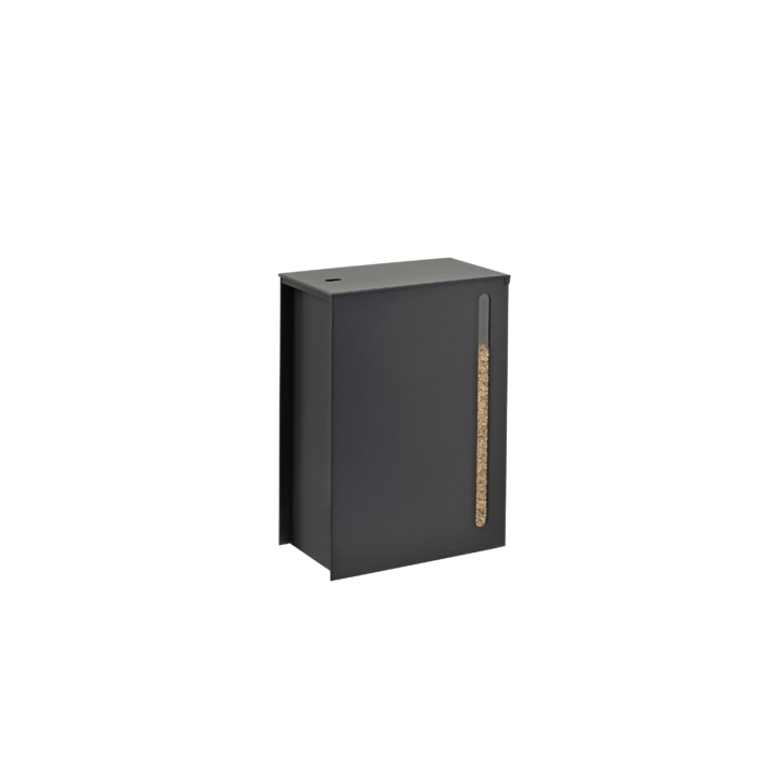 Rangement à granulés sur roulettes Cargo Noir pour poele à pellets - Capska