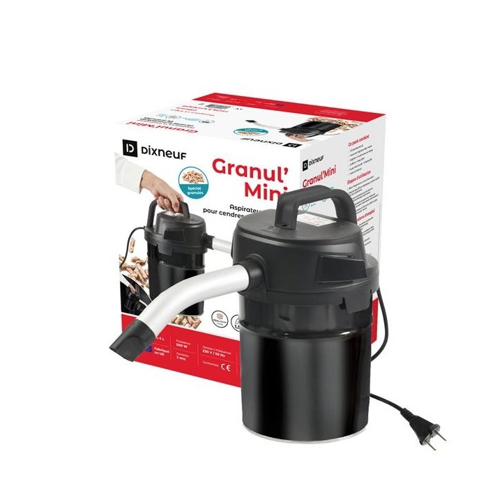 GRANUL'MINI handheld vacuum cleaner - DN-042.AAC5 for fireplaces and wood-burning stoves - Capska