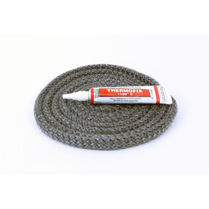 Guarnizione Rotonda Intrecciata ø 10 mm x 2,5 m + colla - Capska