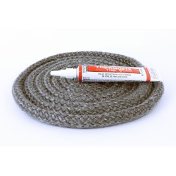 Guarnizione Rotonda Intrecciata ø 12 mm x 2,5 m + colla