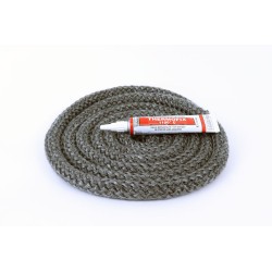 Guarnizione Rotonda Intrecciata ø 15 mm x 2,5 m + colla