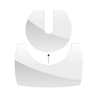 Piatto da pavimento Duo 58X53 Cm 85X55 Cm Piatto da pavimento in vetro - Capska