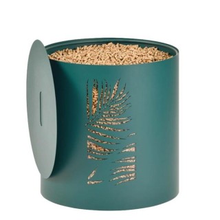 Reserve A Granules Flores Vert Rangement à bois - Capska