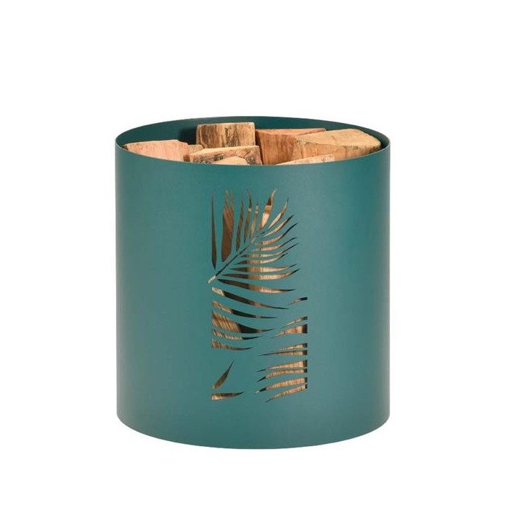 Range Buches Borneo Vert Rangement à bois - Capska