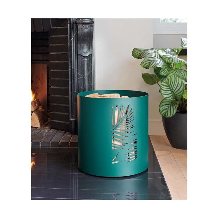 Range Buches Borneo Vert Rangement à bois - Capska