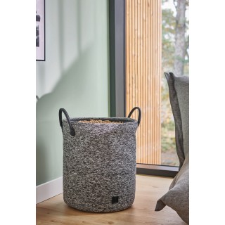 Milano Fabric Wood Pellet Bin - Capska