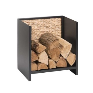 HANOI Steel and Water Hyacinth Log Rack - Capska