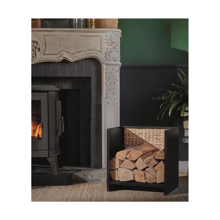 Range-bûches HANOÏ en Acier et Jacinthe d'eau - Capska