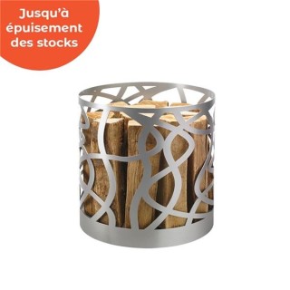 Porte bûches VOLUTO Gris Acier - Capska