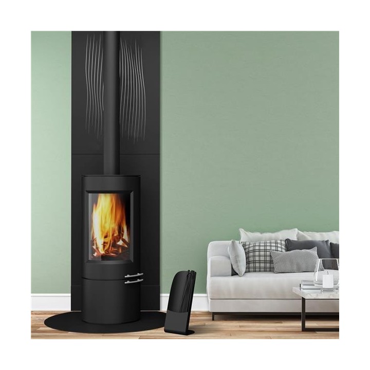 Revestimiento de zócalo alto para protección de paredes en negro esmerilado - Dixneuf