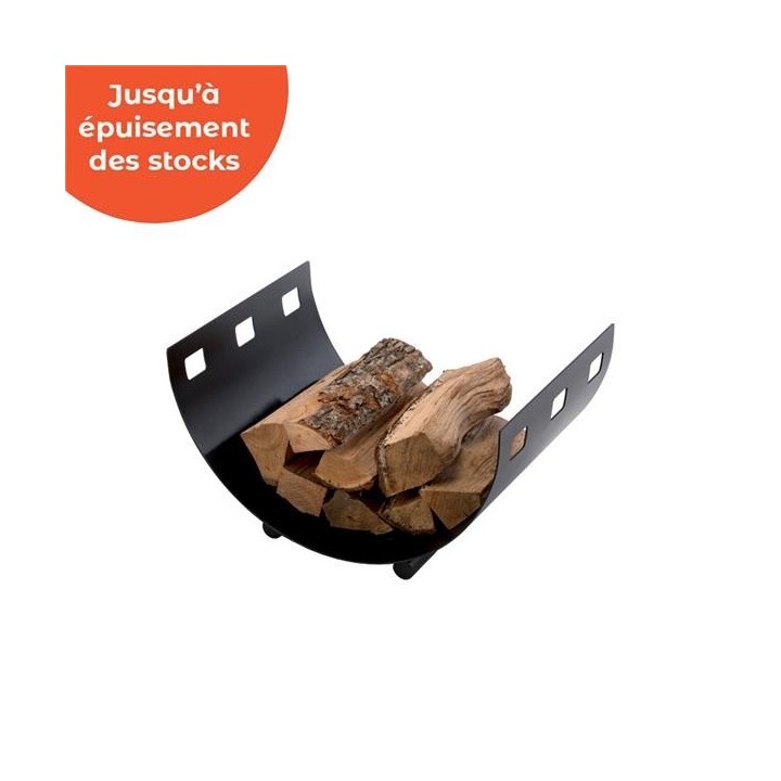 Leñero ECUME en Acero Negro Esmerilado - Dixneuf
