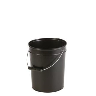 Cubell de cendres de metall galvanitzat negre - Capska