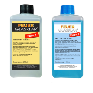 Reinigungsset für Einsätze, Öfen und Kaminofen-Glas – Capska