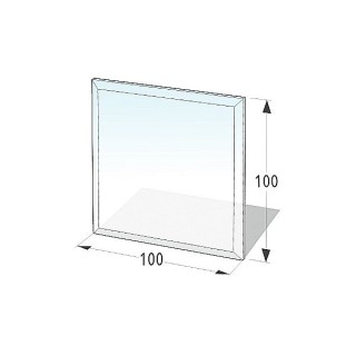 Placa de vidrio para el suelo 100x100 cm - 8 mm de grosor