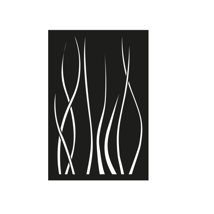 Schwarze Ondulis-Platte, Höhe 120 cm, zum Wandschutz von Holz- oder Pelletöfen - Capska