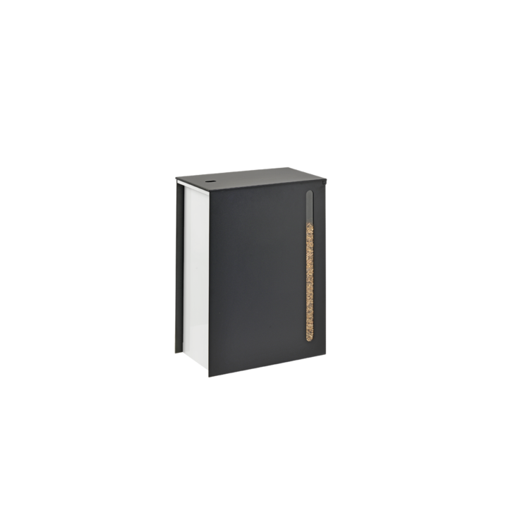 Rangement à granulés sur roulettes Cargo Noir et Blanc pour poele à pellets - Capska