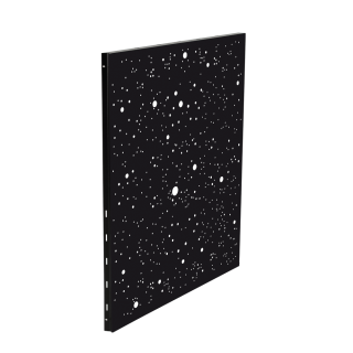 Wandschutzplatte Höhe 100cm Dekor See milchig für Holz- und Pelletofen - Capska