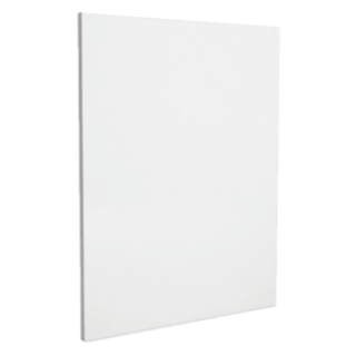 Plaque de protection unie verticale Couleur Blanc - Hauteur 100cm pour poele - Capska