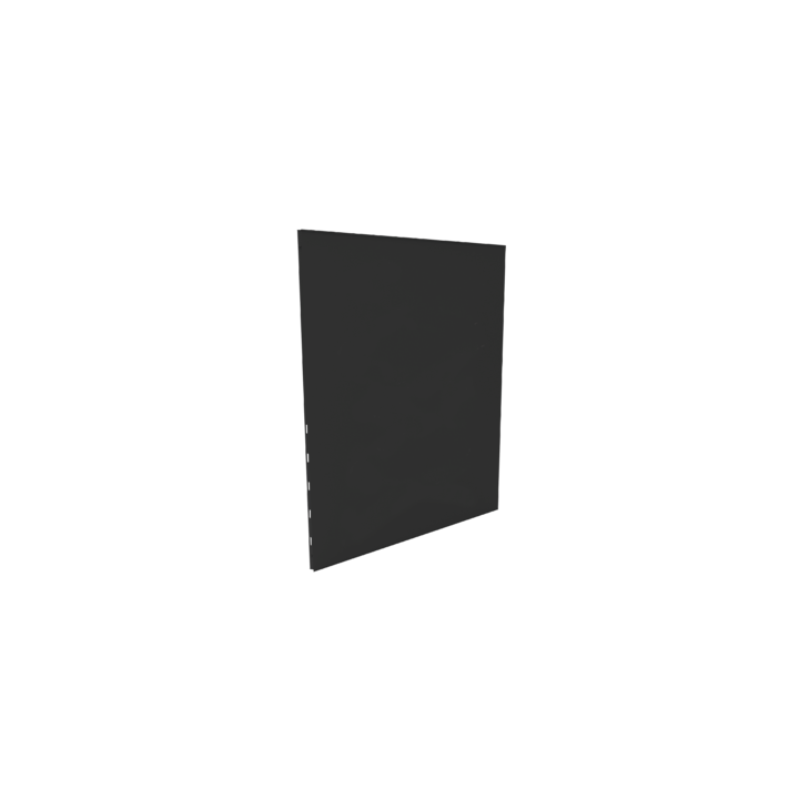 Placa protectora vertical llisa Color negre - Alçada 120cm per a estufa - Capska