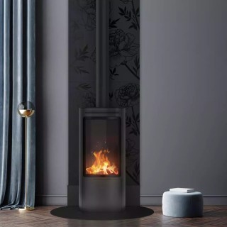 Protezione Parete Peonie Dixneuf 81x120 cm Nero Opaco N3