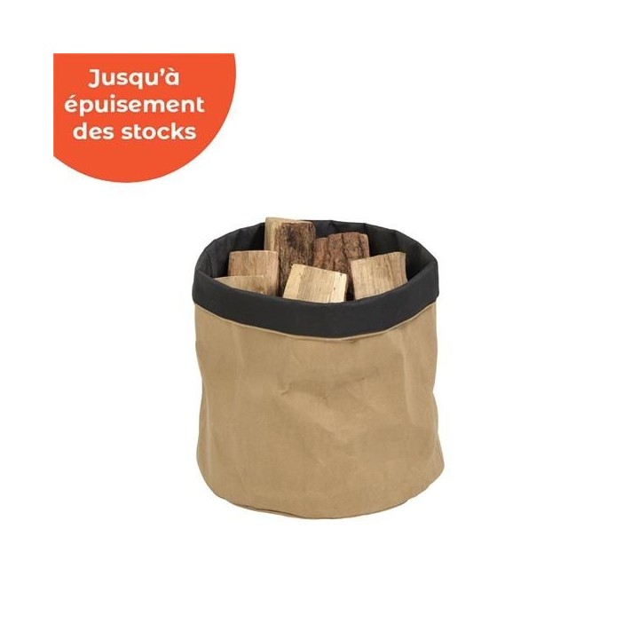 Dixneuf Naturkraftpapiersack für Kamin und Holzofen