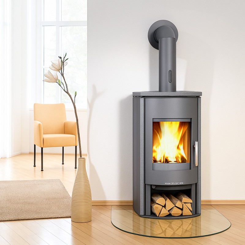 Glasbodenplatte rechteckig gebogen 100x100cm - Capska