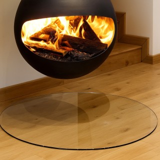 Runde Glasbodenplatte - Durchmesser 100 cm - Capska