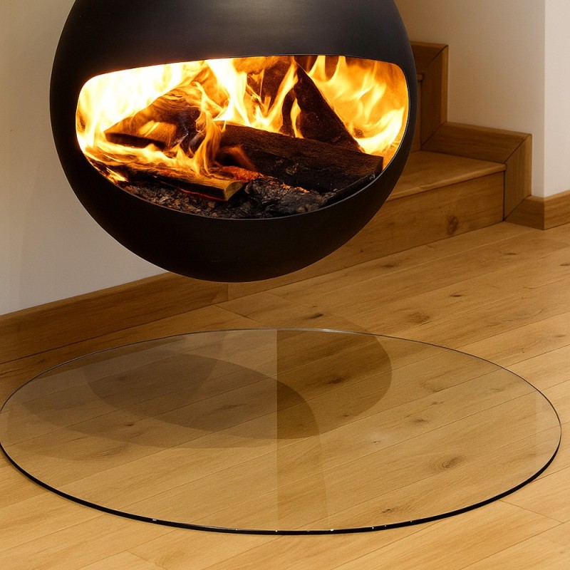 Placa de suelo redonda de vidrio - Ø100cm - Capska