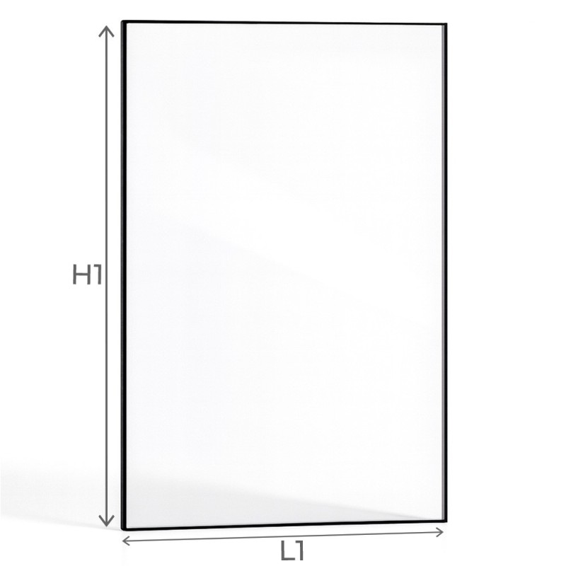 Vetri piatti rettangolari per inserti, stufe a legna e camini - Capska