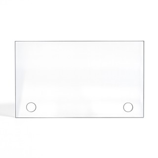 Rectangular Glass with Drilling for Insert - Capska