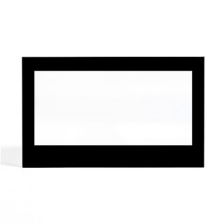 Vitre plate avec sérigraphie noire