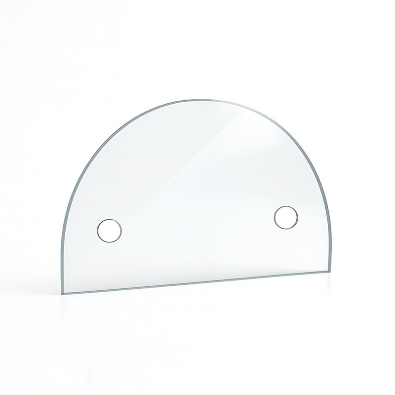 Custom Half-Circle Glass Cut for Stove - Capska