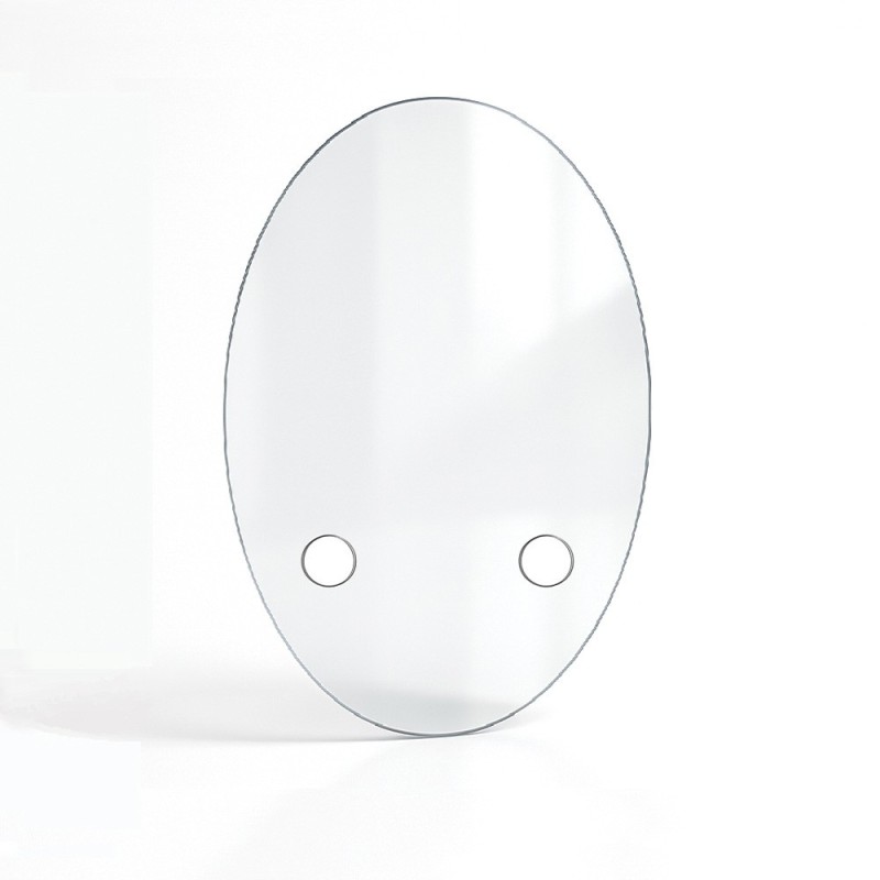 Vidrio plano ovalado en vidrio vitrocerámico para insert o estufa de leña - Capska