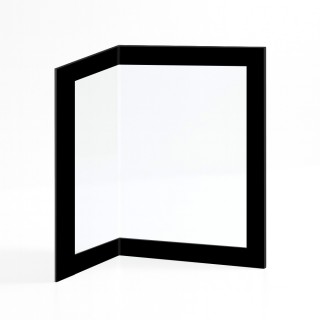 Vitre Spartherm VARIA 2LH-57-4S - Verre Prismatique Plié pour poêle à bois