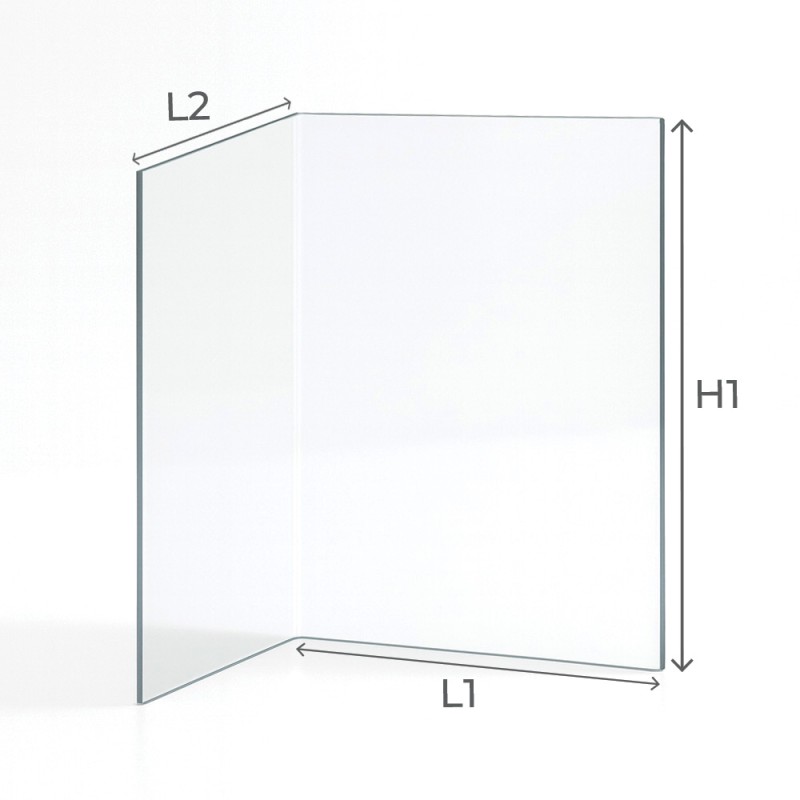 Hark CORTINA Glass - Folded glass panel for wood burning stove