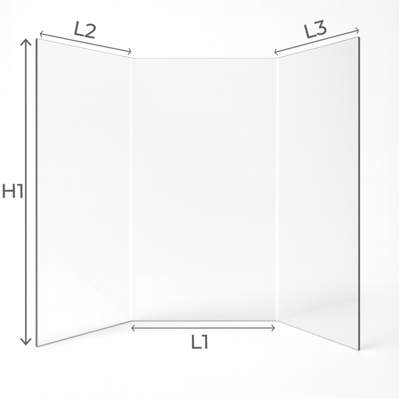 Sablux 2000 Glass - Prismatic glass panel for fireplace insert