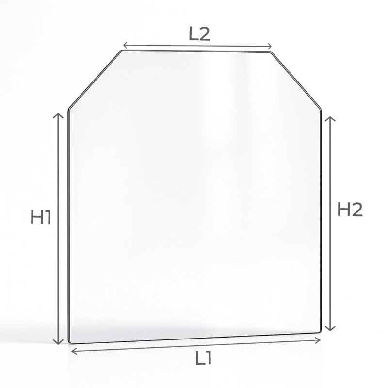 SUPRA VOSGES 2 - Pack Rundglas/ In Sich Gebogenes Glas 2 angles coupés