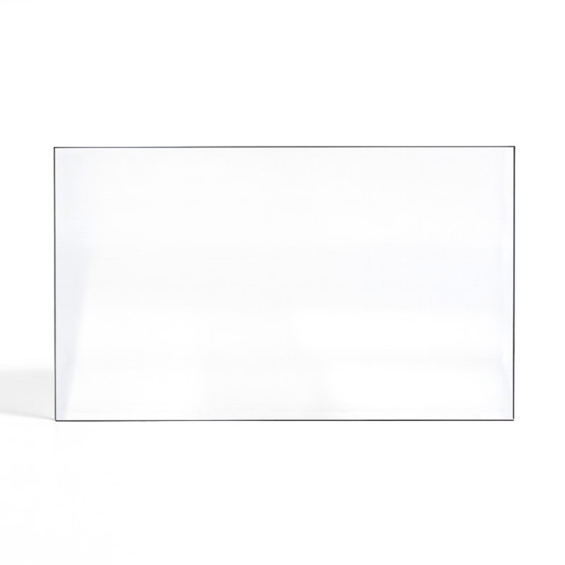 Vitre Invicta 6885 AM - Verre rectangle percé pour insert